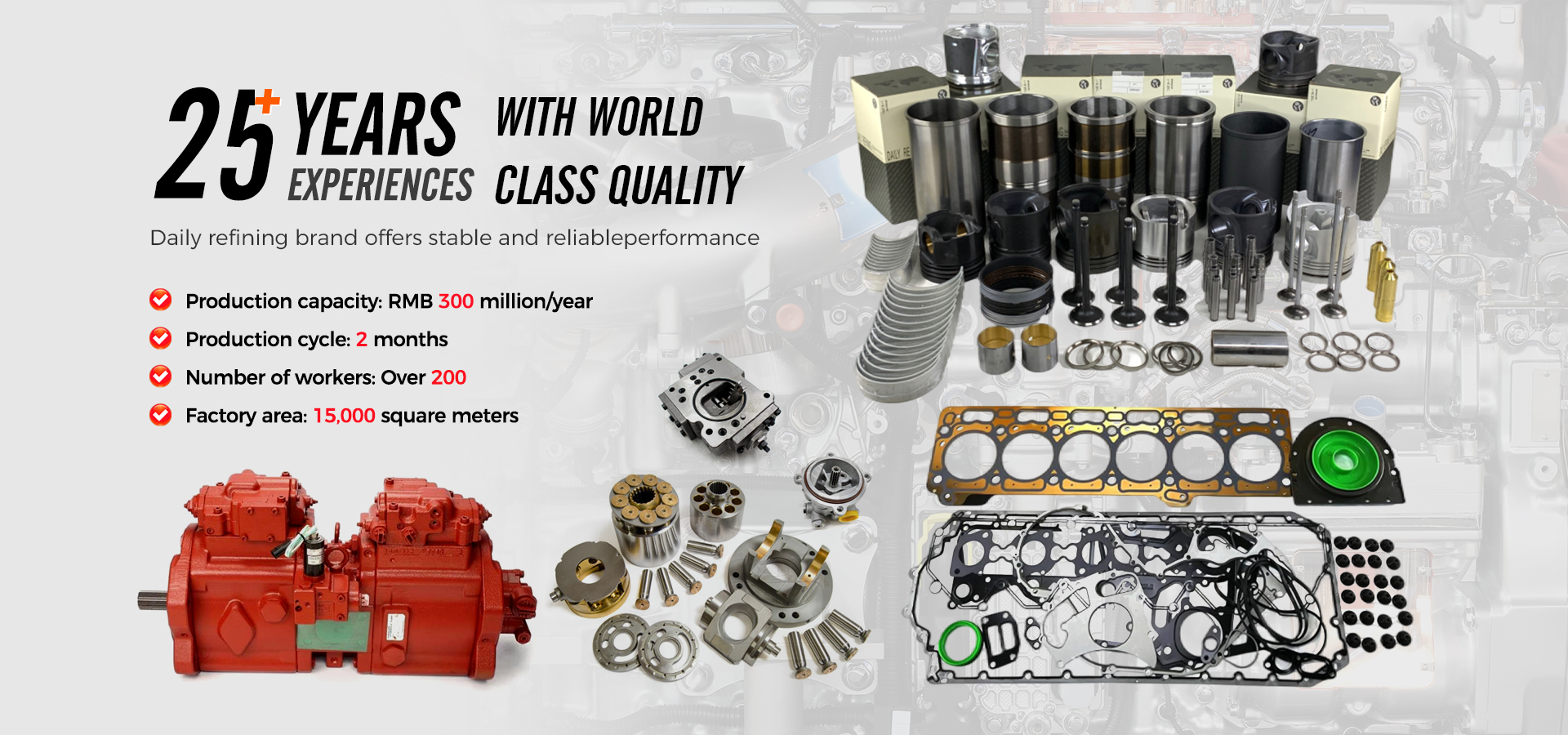 kualitas Bagian Mesin untuk Caterpillar pabrik